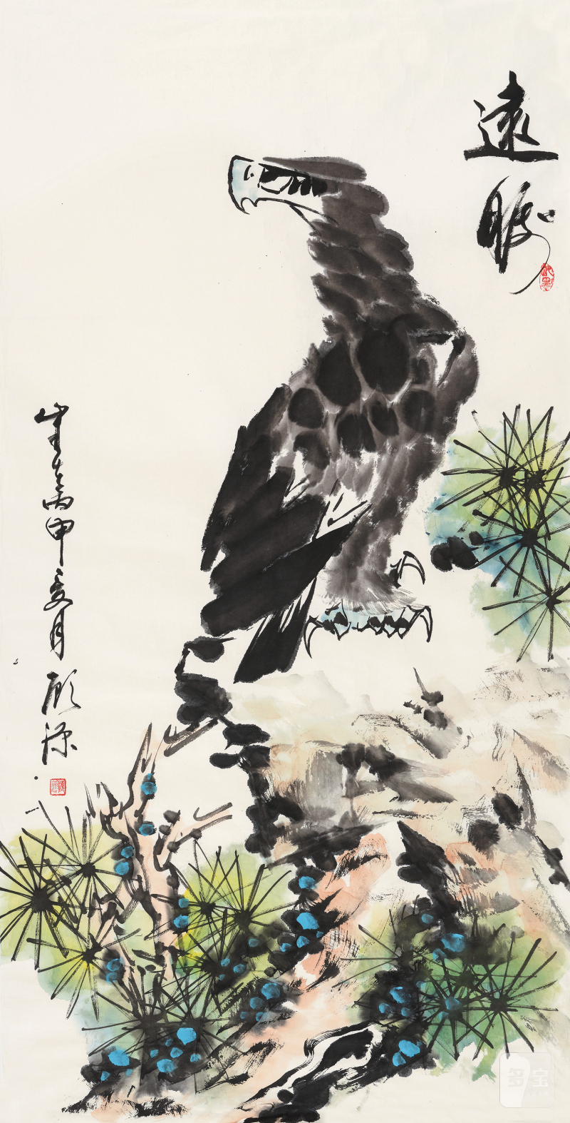 顾 源 b.1954 远瞩 - 图2